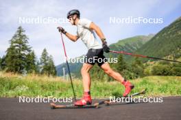 15.08.2024, Ulrichen, Switzerland (SUI): Jan Stoelben (GER) - Cross-Country summer training, Ulrichen (SUI). www.nordicfocus.com. © Manzoni/NordicFocus. Every downloaded picture is fee-liable.