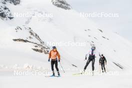 18.06.2024, Tignes, France (FRA): Gilonne Guigonnat (FRA), Léna Quintin (FRA), (l-r) - Cross-Country summer training, Tignes (FRA). www.nordicfocus.com. © Authamayou/NordicFocus. Every downloaded picture is fee-liable.