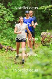 21.06.2024, Les Diablerets, Switzerland (SUI): Marina Kaelin (SUI), Nadia Kaelin (SUI), (l-r) - Cross-Country summer training, Les Diablerets (SUI). www.nordicfocus.com. © Manzoni/NordicFocus. Every downloaded picture is fee-liable.