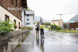 13.09.2024, Schiers, Switzerland (SUI): Beda Klee (SUI), Jonas Baumann (SUI), (l-r) - Cross-Country summer training, Lenzerheide (SUI). www.nordicfocus.com. © Manzoni/NordicFocus. Every downloaded picture is fee-liable.