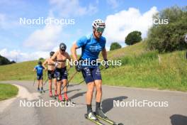 24.07.2024, Premanon, France (FRA): Lucas Chanavat (FRA) - Cross-Country summer training, Premanon (FRA). www.nordicfocus.com. © Manzoni/NordicFocus. Every downloaded picture is fee-liable.