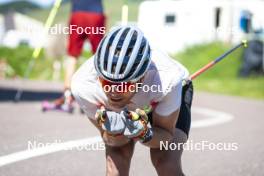 08.08.2024, Lavaze, Italy (ITA): Lucas Boegl (GER) - Cross-Country summer training, Lavaze (ITA). www.nordicfocus.com. © Vanzetta/NordicFocus. Every downloaded picture is fee-liable.