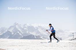 19.06.2024, Tignes, France (FRA): Jules Lapierre (FRA) - Cross-Country summer training, Tignes (FRA). www.nordicfocus.com. © Authamayou/NordicFocus. Every downloaded picture is fee-liable.