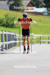 06.08.2024, Lenzerheide, Switzerland (SUI): Ilan Pittier (SUI) - Cross-Country summer training, Lenzerheide (SUI). www.nordicfocus.com. © Manzoni/NordicFocus. Every downloaded picture is fee-liable.