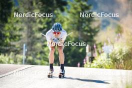 08.08.2024, Lavaze, Italy (ITA): Lucas Boegl (GER) - Cross-Country summer training, Lavaze (ITA). www.nordicfocus.com. © Vanzetta/NordicFocus. Every downloaded picture is fee-liable.