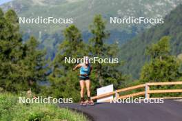 15.08.2024, Ulrichen, Switzerland (SUI): Victoria Carl (GER) - Cross-Country summer training, Ulrichen (SUI). www.nordicfocus.com. © Manzoni/NordicFocus. Every downloaded picture is fee-liable.