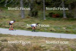 21.09.2024, Font-Romeu, France (FRA): Hugo Lapalus (FRA), Richard Jouve (FRA), (l-r) - Cross-Country summer training, Font-Romeu (FRA). www.nordicfocus.com. © Authamayou/NordicFocus. Every downloaded picture is fee-liable.