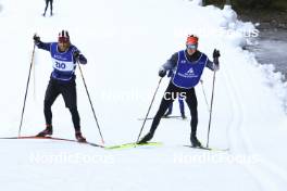 07.11.2024, Davos, Switzerland (SUI): Andreas Waldmeier (SUI), Candide Pralong (SUI), (l-r) - Cross-Country training, snowfarming track, Davos (SUI). www.nordicfocus.com. © Manzoni/NordicFocus. Every downloaded picture is fee-liable.