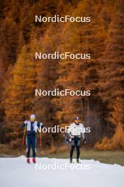 05.11.2024, Bessans, France (FRA): Renaud Jay (FRA), Richard Jouve (FRA), (l-r) - Cross-Country summer training, Bessans (FRA). www.nordicfocus.com. © Authamayou/NordicFocus. Every downloaded picture is fee-liable.