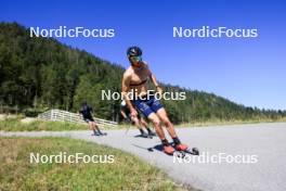 23.07.2024, Premanon, France (FRA): Hugo Lapalus (FRA) - Cross-Country summer training, Premanon (FRA). www.nordicfocus.com. © Manzoni/NordicFocus. Every downloaded picture is fee-liable.