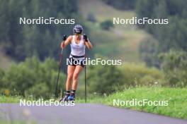 15.08.2024, Ulrichen, Switzerland (SUI): Laura Gimmler (GER) - Cross-Country summer training, Ulrichen (SUI). www.nordicfocus.com. © Manzoni/NordicFocus. Every downloaded picture is fee-liable.