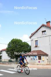 24.07.2024, Premanon, France (FRA): Thibaut Chene (FRA), coach Team France - Cross-Country summer training, Premanon (FRA). www.nordicfocus.com. © Manzoni/NordicFocus. Every downloaded picture is fee-liable.