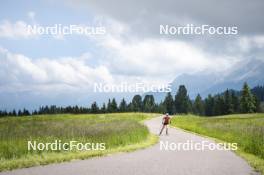 09.07.2024, Lavaze, Italy (ITA): Nadine Faehndrich (SUI) - Cross-Country summer training, Lavaze (ITA). www.nordicfocus.com. © Vanzetta/NordicFocus. Every downloaded picture is fee-liable.