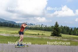 09.07.2024, Lavaze, Italy (ITA): Nadine Faehndrich (SUI) - Cross-Country summer training, Lavaze (ITA). www.nordicfocus.com. © Vanzetta/NordicFocus. Every downloaded picture is fee-liable.