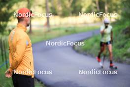 14.08.2024, Ulrichen, Switzerland (SUI): Axel Teichmann (GER), coach Team Germany - Cross-Country summer training, Ulrichen (SUI). www.nordicfocus.com. © Manzoni/NordicFocus. Every downloaded picture is fee-liable.