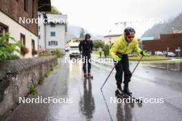 13.09.2024, Schiers, Switzerland (SUI): Beda Klee (SUI), Jonas Baumann (SUI), (l-r) - Cross-Country summer training, Lenzerheide (SUI). www.nordicfocus.com. © Manzoni/NordicFocus. Every downloaded picture is fee-liable.