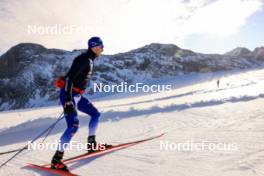 14.10.2024, Ramsau am Dachstein, Austria (AUT): Federico Pellegrino (ITA) - Cross-Country summer training, Dachsteinglacier, Ramsau am Dachstein (AUT). www.nordicfocus.com. © Manzoni/NordicFocus. Every downloaded picture is fee-liable.