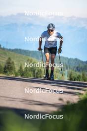 08.08.2024, Lavaze, Italy (ITA): Lucas Boegl (GER) - Cross-Country summer training, Lavaze (ITA). www.nordicfocus.com. © Vanzetta/NordicFocus. Every downloaded picture is fee-liable.