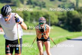 15.08.2024, Ulrichen, Switzerland (SUI): Victoria Carl (GER) - Cross-Country summer training, Ulrichen (SUI). www.nordicfocus.com. © Manzoni/NordicFocus. Every downloaded picture is fee-liable.