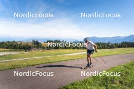 08.08.2024, Lavaze, Italy (ITA): Lucas Boegl (GER) - Cross-Country summer training, Lavaze (ITA). www.nordicfocus.com. © Vanzetta/NordicFocus. Every downloaded picture is fee-liable.