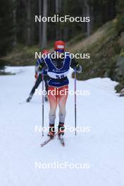 06.11.2024, Davos, Switzerland (SUI): Luc Cottier (SUI) - Cross-Country training, snowfarming track, Davos (SUI). www.nordicfocus.com. © Manzoni/NordicFocus. Every downloaded picture is fee-liable.