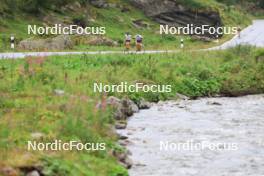 14.08.2024, Ulrichen, Switzerland (SUI): Katharina Hennig (GER), Jan-Friedrich Doerks (GER), (l-r) - Cross-Country summer training, Ulrichen (SUI). www.nordicfocus.com. © Manzoni/NordicFocus. Every downloaded picture is fee-liable.