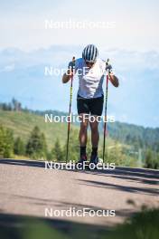 08.08.2024, Lavaze, Italy (ITA): Lucas Boegl (GER) - Cross-Country summer training, Lavaze (ITA). www.nordicfocus.com. © Vanzetta/NordicFocus. Every downloaded picture is fee-liable.