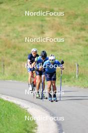 24.07.2024, Premanon, France (FRA): Sabin Coupat (FRA), Gaspard Rousset (FRA), (l-r) - Cross-Country summer training, Premanon (FRA). www.nordicfocus.com. © Manzoni/NordicFocus. Every downloaded picture is fee-liable.