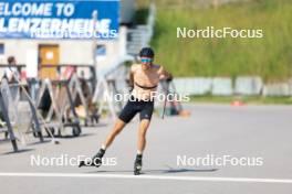 18.07.2024, Lenzerheide, Switzerland (SUI): Candide Pralong (SUI) - Cross-Country summer training, Lenzerheide (SUI). www.nordicfocus.com. © Manzoni/NordicFocus. Every downloaded picture is fee-liable.