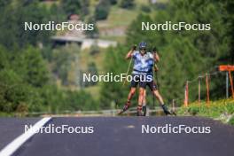 14.08.2024, Ulrichen, Switzerland (SUI): Lucas Boegl (GER) - Cross-Country summer training, Ulrichen (SUI). www.nordicfocus.com. © Manzoni/NordicFocus. Every downloaded picture is fee-liable.