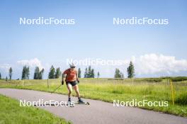 09.07.2024, Lavaze, Italy (ITA): Nadine Faehndrich (SUI) - Cross-Country summer training, Lavaze (ITA). www.nordicfocus.com. © Vanzetta/NordicFocus. Every downloaded picture is fee-liable.