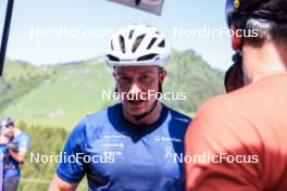 21.06.2024, Les Diablerets, Switzerland (SUI): Janik Riebli (SUI) - Cross-Country summer training, Les Diablerets (SUI). www.nordicfocus.com. © Manzoni/NordicFocus. Every downloaded picture is fee-liable.