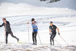 19.06.2024, Tignes, France (FRA): Jules Lapierre (FRA), Jules Chappaz (FRA), (l-r) - Cross-Country summer training, Tignes (FRA). www.nordicfocus.com. © Authamayou/NordicFocus. Every downloaded picture is fee-liable.