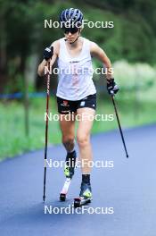 14.08.2024, Ulrichen, Switzerland (SUI): Lisa Lohmann (GER) - Cross-Country summer training, Ulrichen (SUI). www.nordicfocus.com. © Manzoni/NordicFocus. Every downloaded picture is fee-liable.