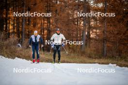 05.11.2024, Bessans, France (FRA): Renaud Jay (FRA), Richard Jouve (FRA), (l-r) - Cross-Country summer training, Bessans (FRA). www.nordicfocus.com. © Authamayou/NordicFocus. Every downloaded picture is fee-liable.