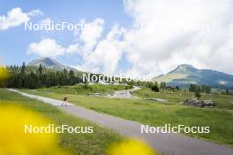 09.07.2024, Lavaze, Italy (ITA): Nadine Faehndrich (SUI) - Cross-Country summer training, Lavaze (ITA). www.nordicfocus.com. © Vanzetta/NordicFocus. Every downloaded picture is fee-liable.