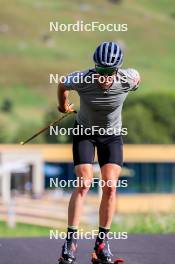 15.08.2024, Ulrichen, Switzerland (SUI): Lucas Boegl (GER) - Cross-Country summer training, Ulrichen (SUI). www.nordicfocus.com. © Manzoni/NordicFocus. Every downloaded picture is fee-liable.