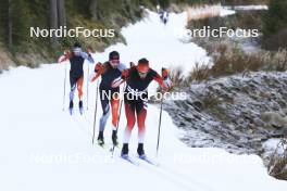 07.11.2024, Davos, Switzerland (SUI): Undefined Canadian athletes compete - Cross-Country training, snowfarming track, Davos (SUI). www.nordicfocus.com. © Manzoni/NordicFocus. Every downloaded picture is fee-liable.