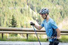 10.07.2024, Lavaze, Italy (ITA): Cyril Faehndrich (SUI) - Cross-Country summer training, Lavaze (ITA). www.nordicfocus.com. © Vanzetta/NordicFocus. Every downloaded picture is fee-liable.