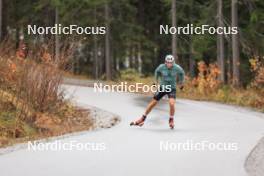 13.10.2024, Ramsau am Dachstein, Austria (AUT): Andrew Young (GBR) - Cross-Country summer training, Ramsau am Dachstein (AUT). www.nordicfocus.com. © Manzoni/NordicFocus. Every downloaded picture is fee-liable.