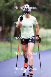 14.08.2024, Ulrichen, Switzerland (SUI): Victoria Carl (GER) - Cross-Country summer training, Ulrichen (SUI). www.nordicfocus.com. © Manzoni/NordicFocus. Every downloaded picture is fee-liable.