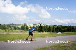 09.07.2024, Lavaze, Italy (ITA): Cyril Faehndrich (SUI) - Cross-Country summer training, Lavaze (ITA). www.nordicfocus.com. © Vanzetta/NordicFocus. Every downloaded picture is fee-liable.