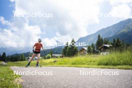 09.07.2024, Lavaze, Italy (ITA): Nadine Faehndrich (SUI) - Cross-Country summer training, Lavaze (ITA). www.nordicfocus.com. © Vanzetta/NordicFocus. Every downloaded picture is fee-liable.