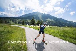 09.07.2024, Lavaze, Italy (ITA): Cyril Faehndrich (SUI) - Cross-Country summer training, Lavaze (ITA). www.nordicfocus.com. © Vanzetta/NordicFocus. Every downloaded picture is fee-liable.