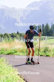 15.08.2024, Ulrichen, Switzerland (SUI): Florian Notz (GER) - Cross-Country summer training, Ulrichen (SUI). www.nordicfocus.com. © Manzoni/NordicFocus. Every downloaded picture is fee-liable.