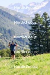 15.08.2024, Ulrichen, Switzerland (SUI): Jan-Friedrich Doerks (GER) - Cross-Country summer training, Ulrichen (SUI). www.nordicfocus.com. © Manzoni/NordicFocus. Every downloaded picture is fee-liable.