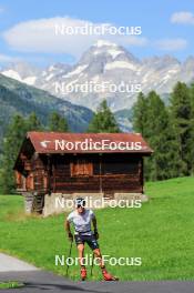 14.08.2024, Ulrichen, Switzerland (SUI): Jan Stoelben (GER) - Cross-Country summer training, Ulrichen (SUI). www.nordicfocus.com. © Manzoni/NordicFocus. Every downloaded picture is fee-liable.