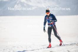 19.06.2024, Tignes, France (FRA): Mélissa Gal (FRA) - Cross-Country summer training, Tignes (FRA). www.nordicfocus.com. © Authamayou/NordicFocus. Every downloaded picture is fee-liable.