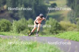 15.08.2024, Ulrichen, Switzerland (SUI): Katherine Sauerbrey (GER) - Cross-Country summer training, Ulrichen (SUI). www.nordicfocus.com. © Manzoni/NordicFocus. Every downloaded picture is fee-liable.