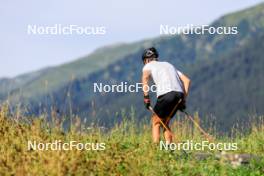 15.08.2024, Ulrichen, Switzerland (SUI): Friedrich Moch (GER) - Cross-Country summer training, Ulrichen (SUI). www.nordicfocus.com. © Manzoni/NordicFocus. Every downloaded picture is fee-liable.